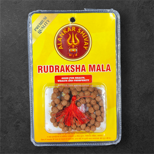 RUDRAKSH MALA (108+1 BEADS)WITH LAB CERTIFICATION