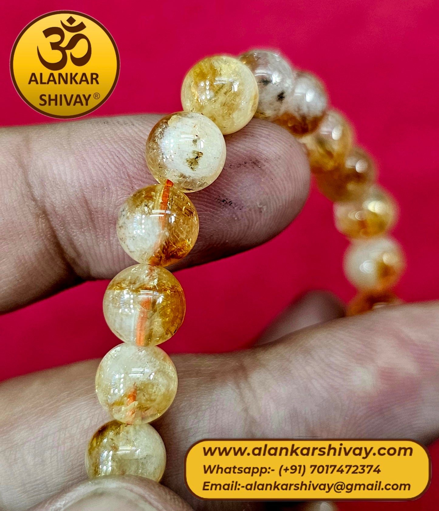 Citrine stone bracelet