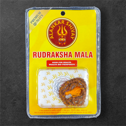 RUDRAKSH MALA (108+1 BEADS)WITH LAB CERTIFICATION