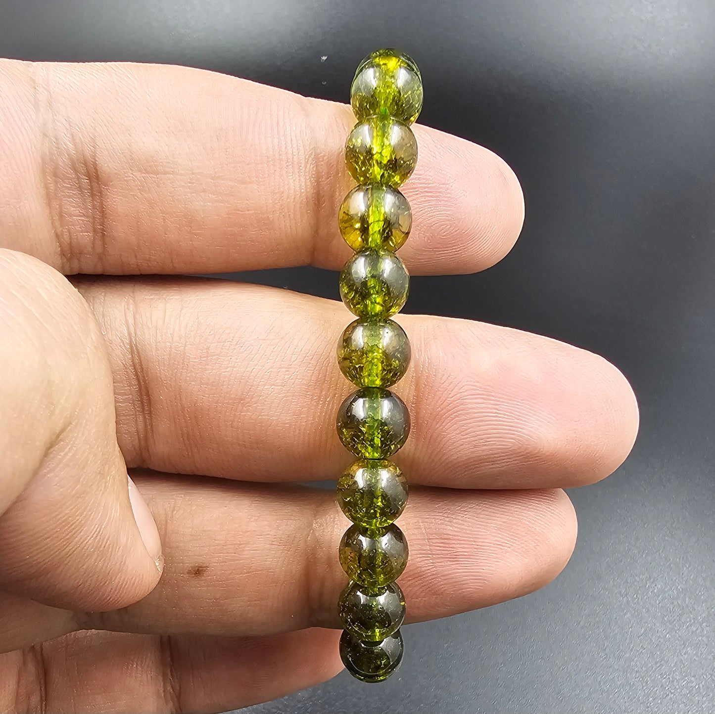 Peridot stone bracelet