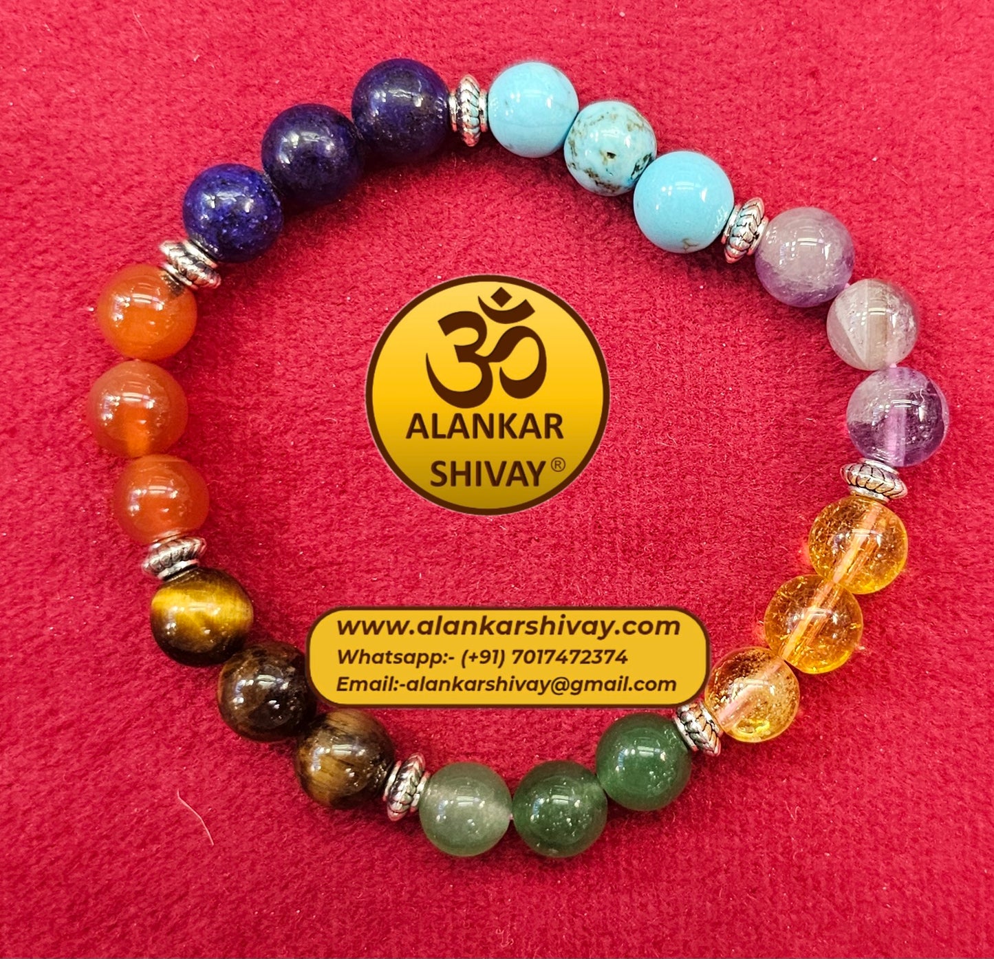 7 chakra stone bracelet