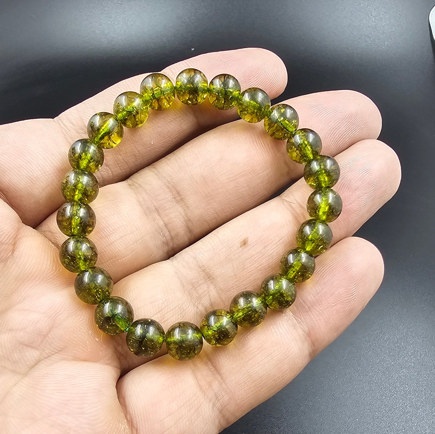 Peridot stone bracelet